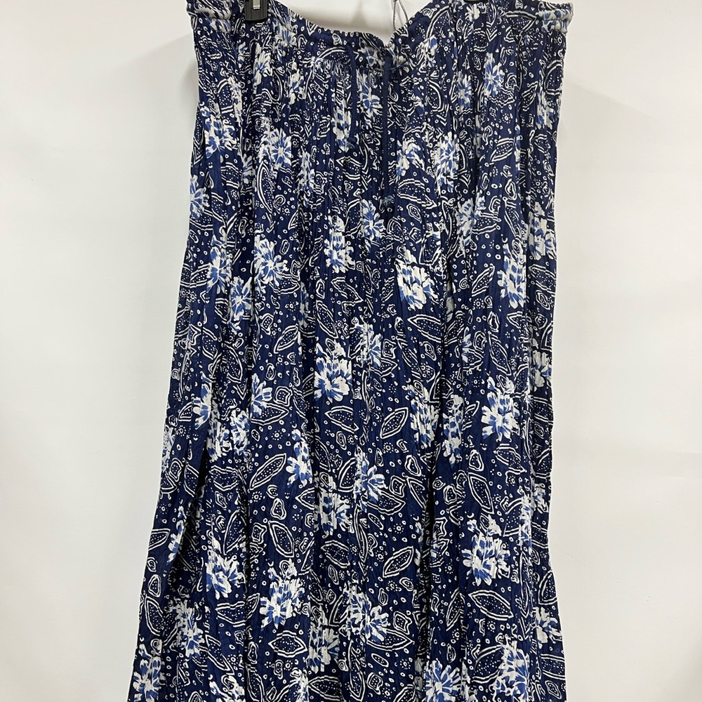 Crinkle sheer size 38 floral skirt 100% cotton Tony France